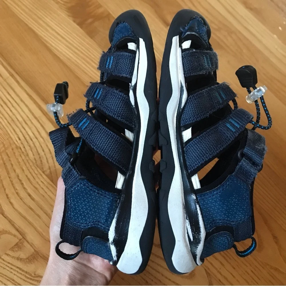Keen Newport Neo H2 sandals Blue nights Brilliant Blue Shoes Little Boys size 12 - Picture 5 of 10